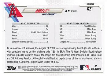 2021 Topps - 70th Anniversary Celebration #621 Los Angeles Angels Back