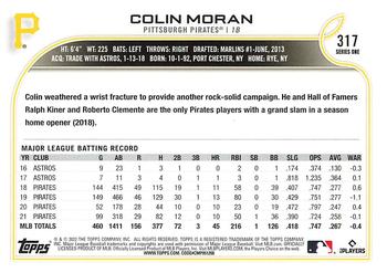 2022 Topps 1st Edition #317 Colin Moran Back