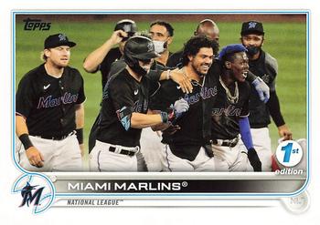 2022 Topps 1st Edition #326 Miami Marlins Front