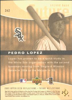 2005 Upper Deck Update - 2005 Upper Deck Reflections Update #262 Pedro Lopez Back
