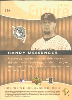 2005 Upper Deck Update - 2005 Upper Deck Reflections Update #266 Randy Messenger Back