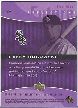 2005 Upper Deck Update - 2005 Upper Deck Reflections Update Purple #209 Casey Rogowski Back