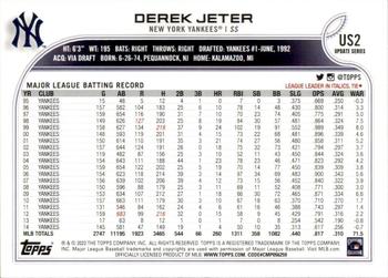 2022 Topps Update #US2 Derek Jeter Back