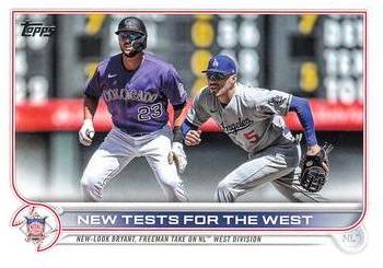 2022 Topps Update #US4 New Tests for the West (Kris Bryant / Freddie Freeman) Front