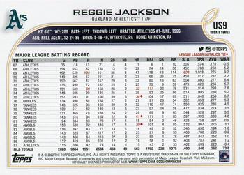 2022 Topps Update #US9 Reggie Jackson Back