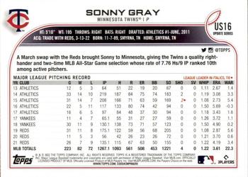 2022 Topps Update #US16 Sonny Gray Back