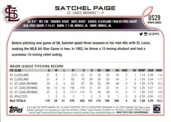 2022 Topps Update #US29 Satchel Paige Back