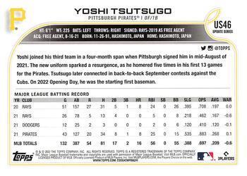 2022 Topps Update #US46 Yoshi Tsutsugo Back