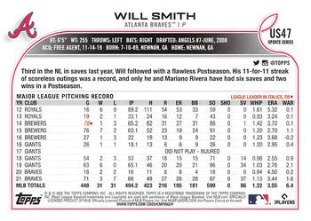 2022 Topps Update #US47 Will Smith Back