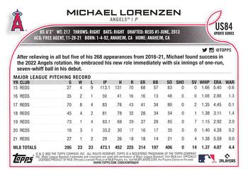2022 Topps Update #US84 Michael Lorenzen Back