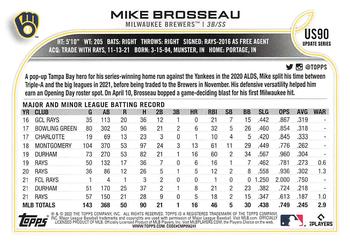2022 Topps Update #US90 Mike Brosseau Back