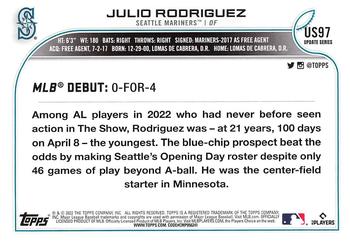 2022 Topps Update #US97 Julio Rodriguez Back