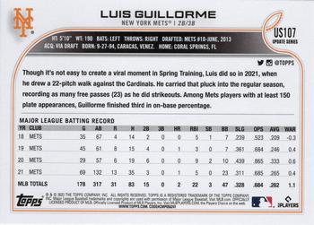 2022 Topps Update #US107 Luis Guillorme Back