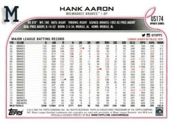 2022 Topps Update #US174 Hank Aaron Back