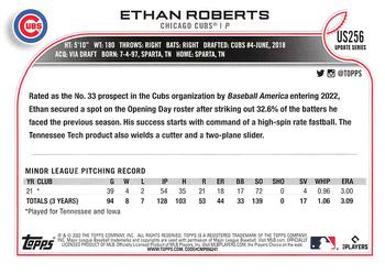 2022 Topps Update #US256 Ethan Roberts Back