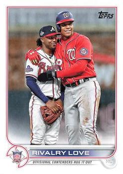 2022 Topps Update #US310 Rivalry Love (Juan Soto / Ozzie Albies) Front