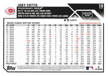 2023 Topps #19 Joey Votto Back