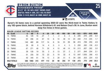 2023 Topps #25 Byron Buxton Back