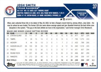2023 Topps #37 Josh Smith Back