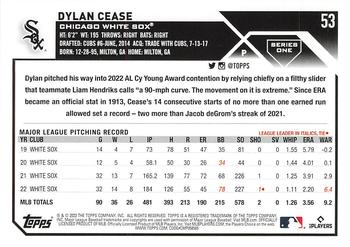 2023 Topps #53 Dylan Cease Back