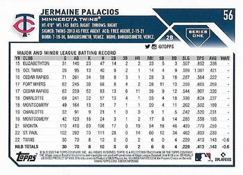 2023 Topps #56 Jermaine Palacios Back