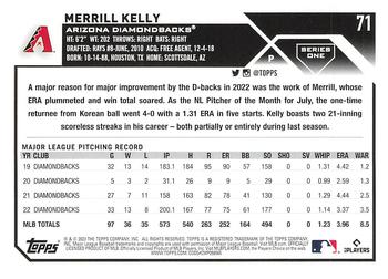 2023 Topps #71 Merrill Kelly Back