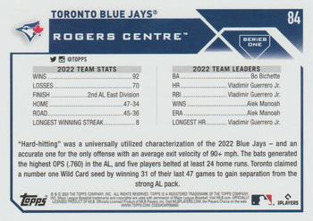 2023 Topps #84 Toronto Blue Jays Back