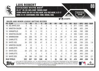 2023 Topps #88 Luis Robert Back