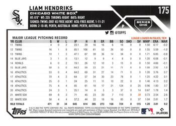 2023 Topps #175 Liam Hendriks Back