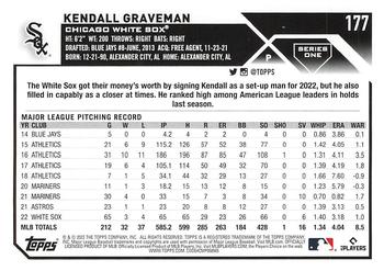 2023 Topps #177 Kendall Graveman Back