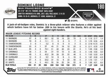 2023 Topps #180 Dominic Leone Back