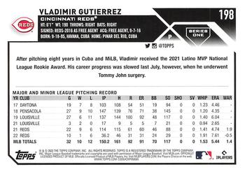 2023 Topps #198 Vladimir Gutierrez Back