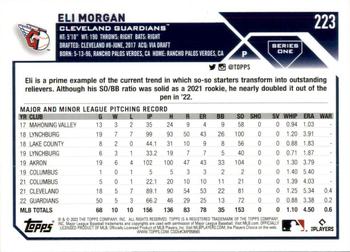 2023 Topps #223 Eli Morgan Back