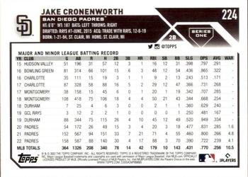 2023 Topps #224 Jake Cronenworth Back