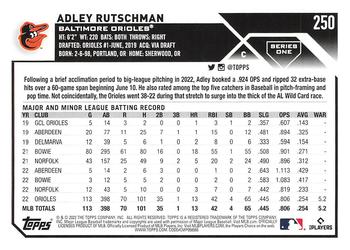 2023 Topps #250 Adley Rutschman Back