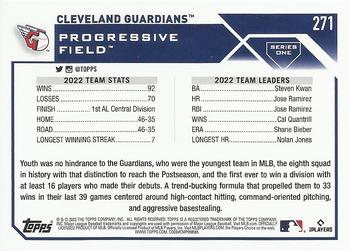 2023 Topps #271 Cleveland Guardians Back