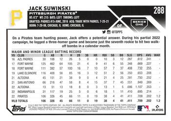 2023 Topps #288 Jack Suwinski Back