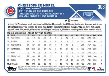 2023 Topps #308 Christopher Morel Back