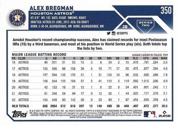 2023 Topps #350 Alex Bregman Back