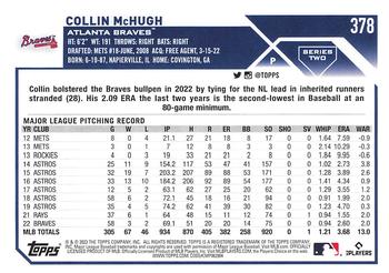 2023 Topps #378 Collin McHugh Back