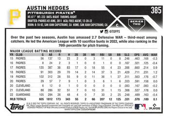 2023 Topps #385 Austin Hedges Back
