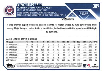 2023 Topps #389 Victor Robles Back