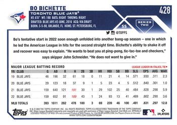 2023 Topps #428 Bo Bichette Back