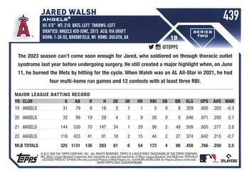 2023 Topps #439 Jared Walsh Back