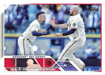 2023 Topps #457 Brewers Get Rowdy Front