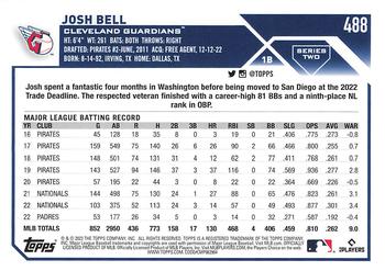 2023 Topps #488 Josh Bell Back
