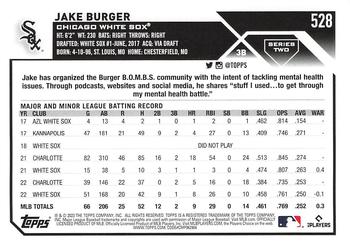 2023 Topps #528 Jake Burger Back