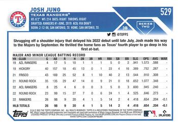 2023 Topps #529 Josh Jung Back
