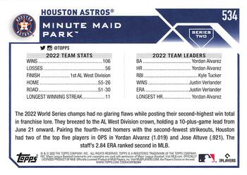 2023 Topps #534 Houston Astros Back