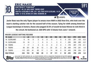2023 Topps #591 Eric Haase Back